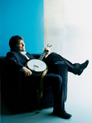 Backstsge with Béla Fleck