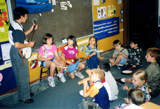 Janet Burton in the classroom