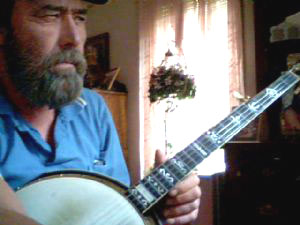 Jim Reed and Grandson Playing the Banjo